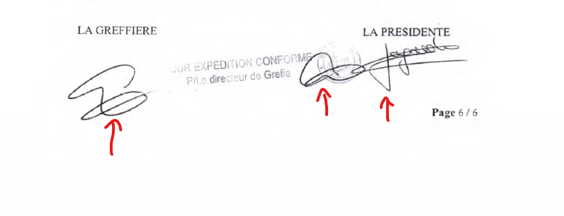 Capture de la zone signature