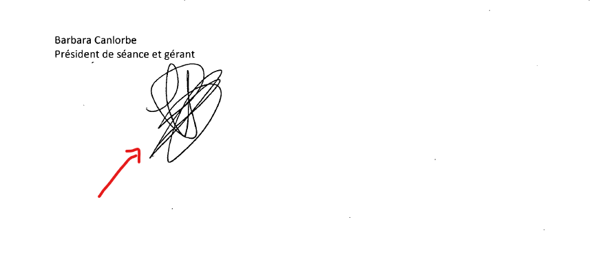 Capture de la zone signature