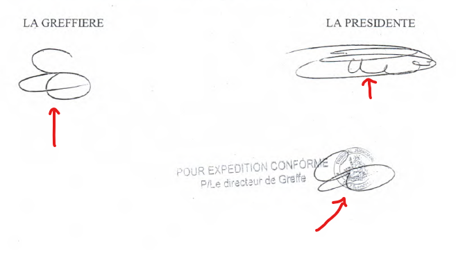 Capture de la zone signature