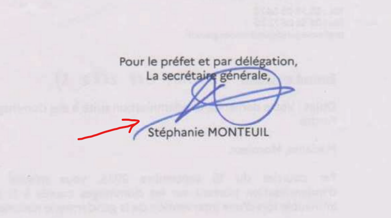 Capture de la zone signature