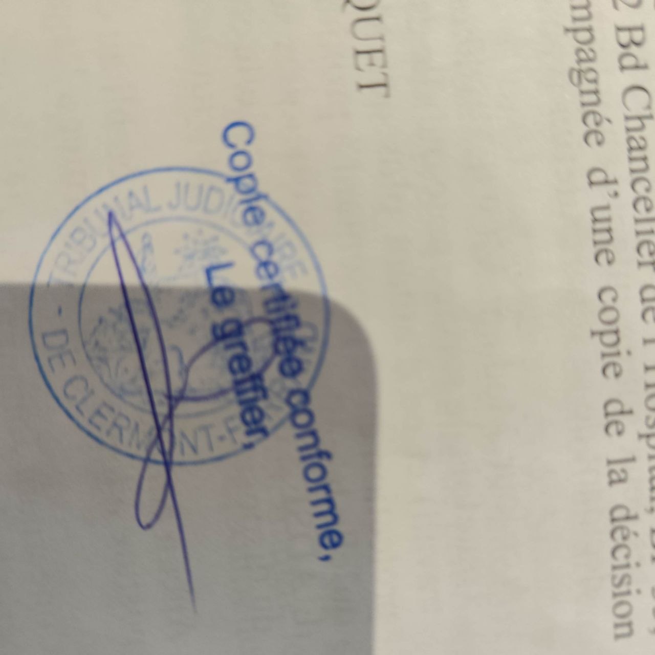 Capture de la zone signature