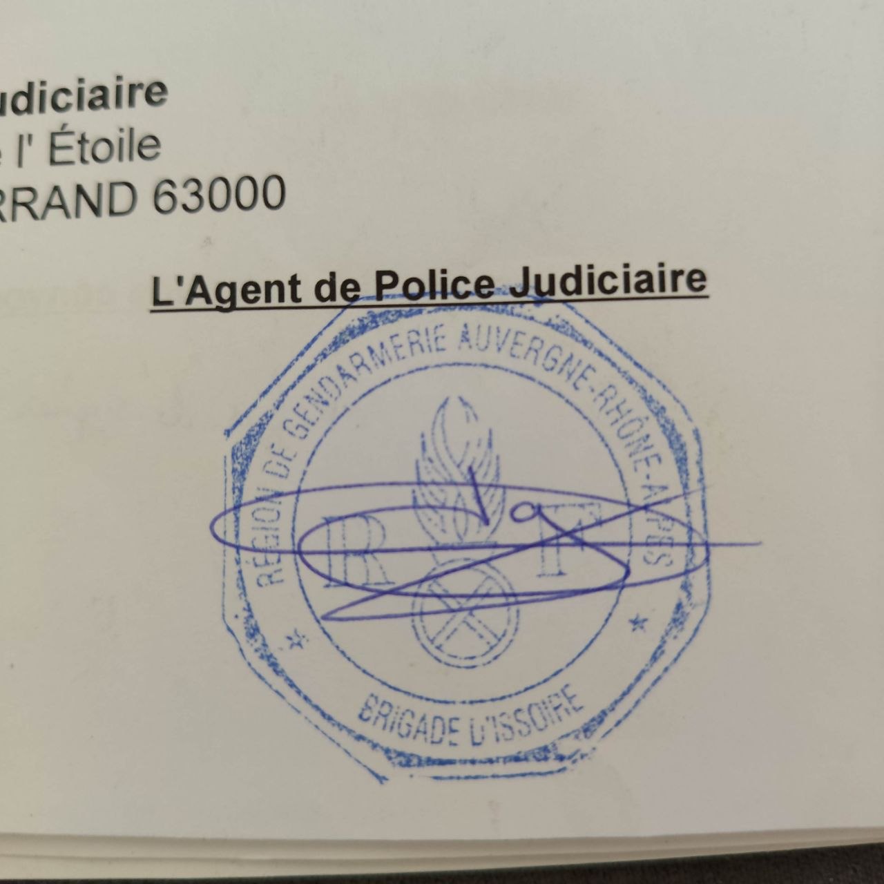 Capture de la zone signature