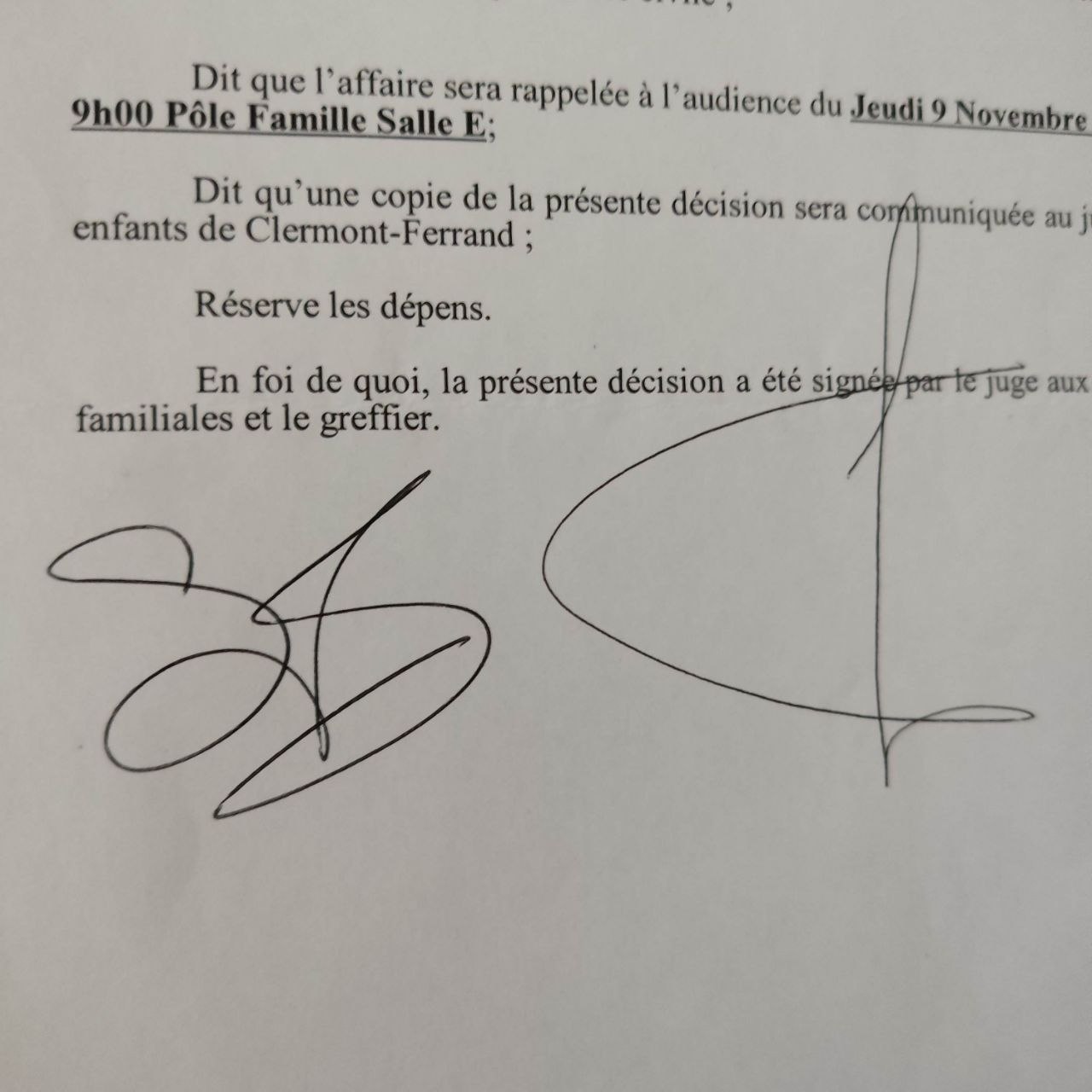 Capture de la zone signature