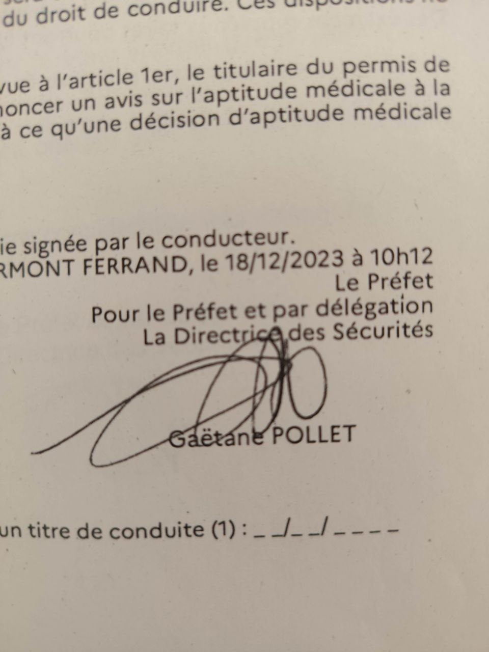 Capture de la zone signature