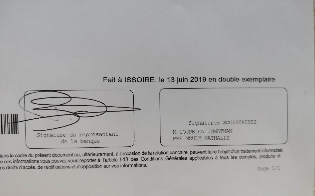 Capture de la zone signature