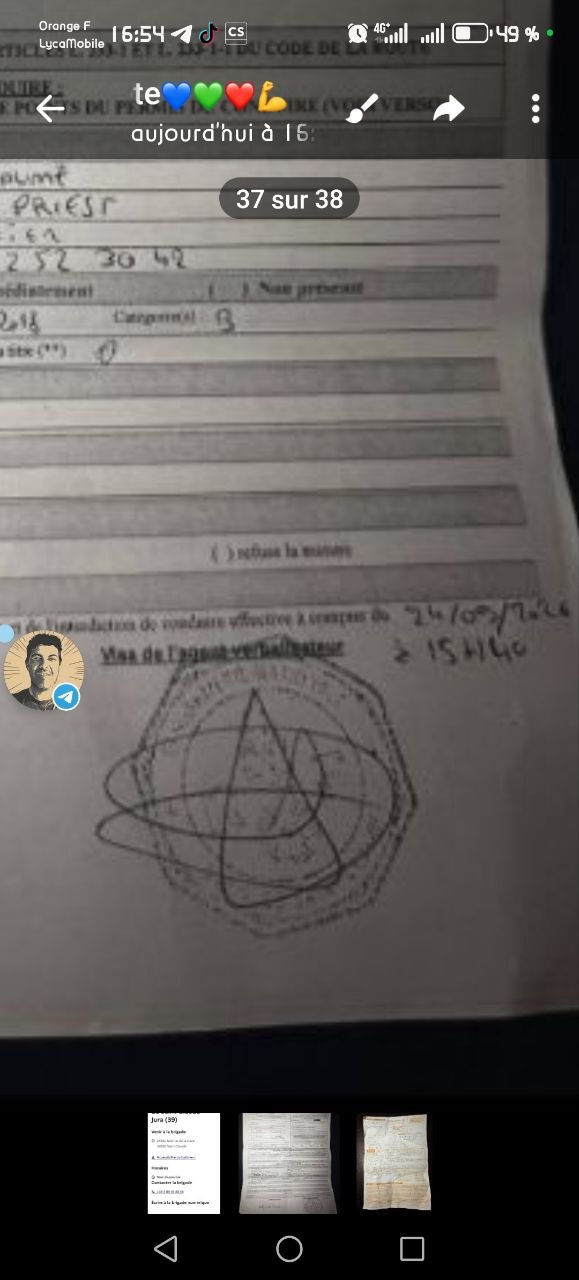 Capture de la zone signature