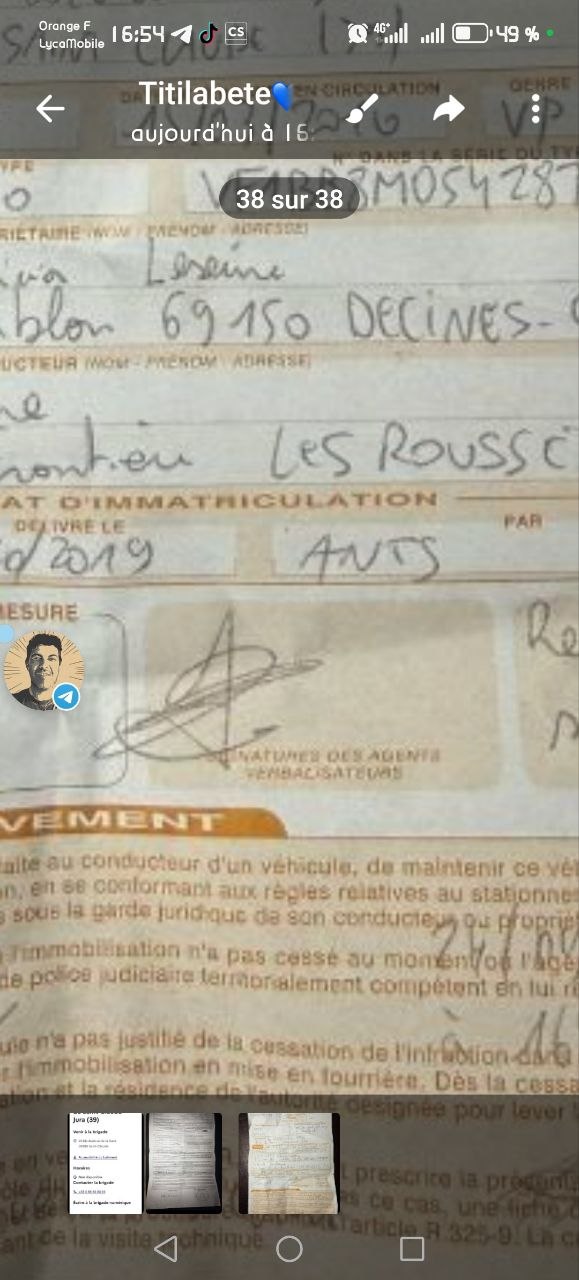 Capture de la zone signature